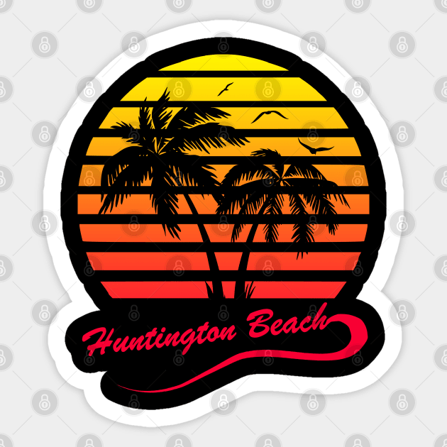Huntington Beach Sticker by Nerd_art